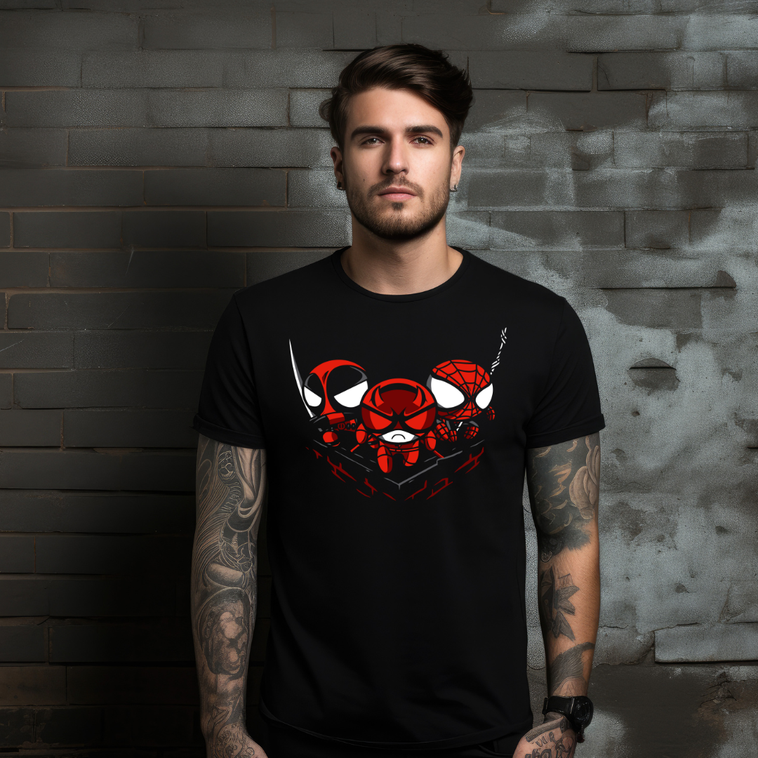 Black Graphic Tees