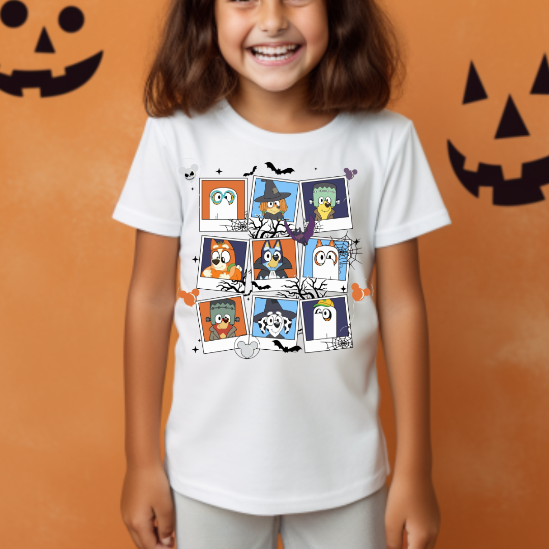 Bluey Halloween Polaroids - Kids